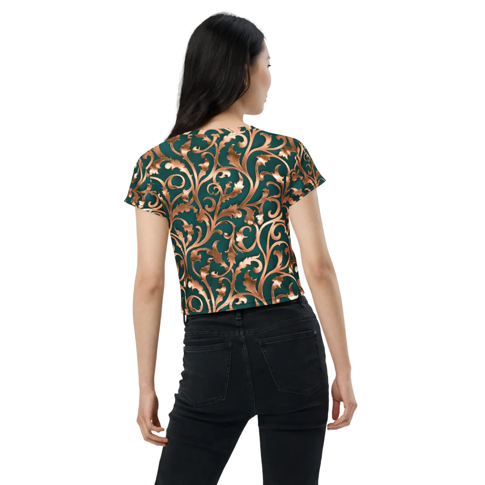 Gilded Verdure on Crop Tee — Back