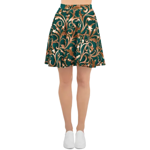 Gilded Verdure on a Skater Skirt