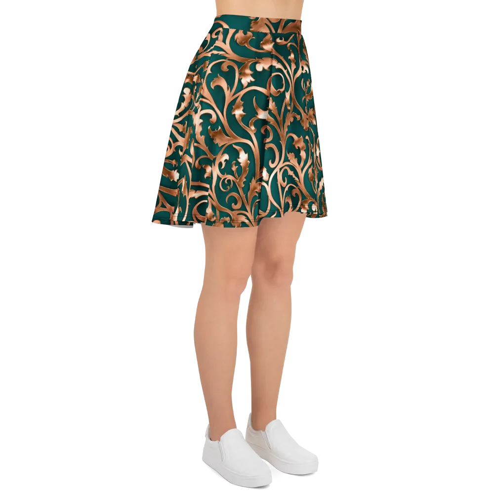 Gilded Verdure on Skater Skirt — Right