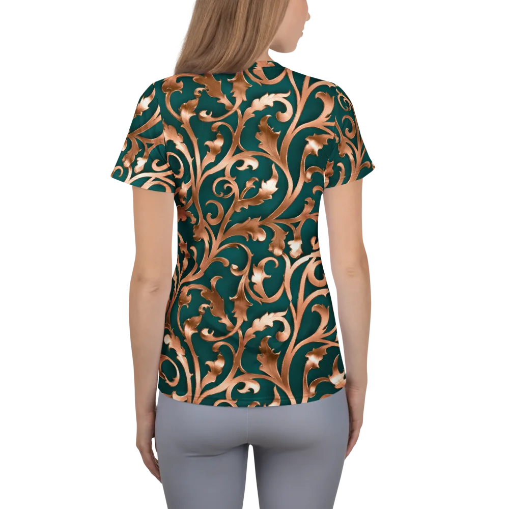 Gilded Verdure on Women's Athletic T-Shirt — Back