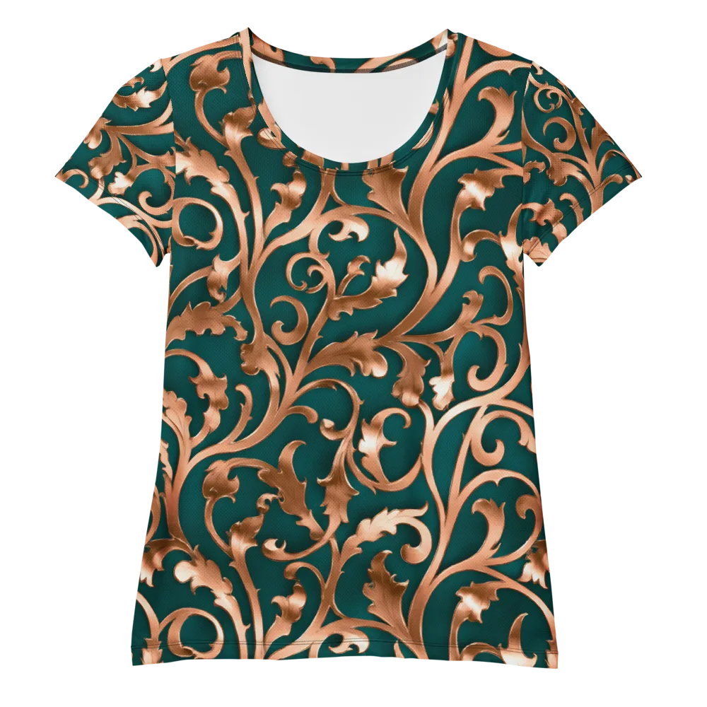 Gilded Verdure on Women's Athletic T-Shirt — Front