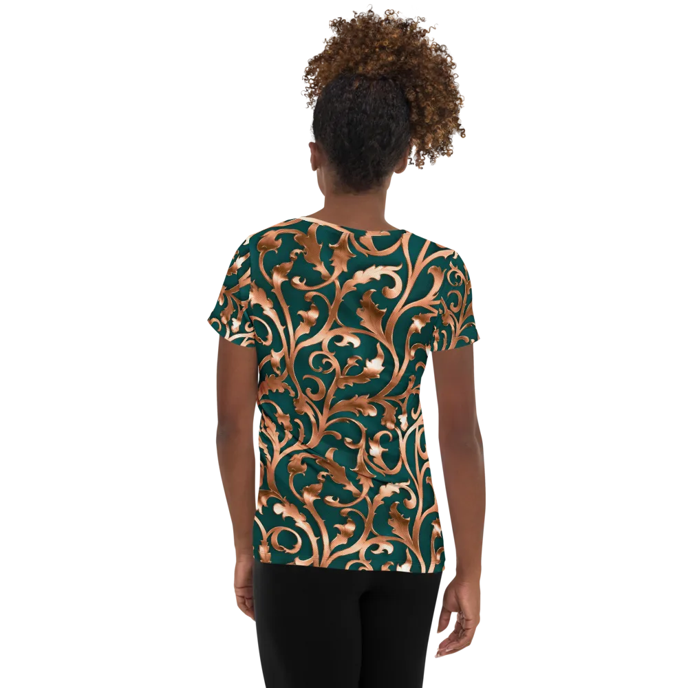 Gilded Verdure on Women's Athletic T-Shirt — Back