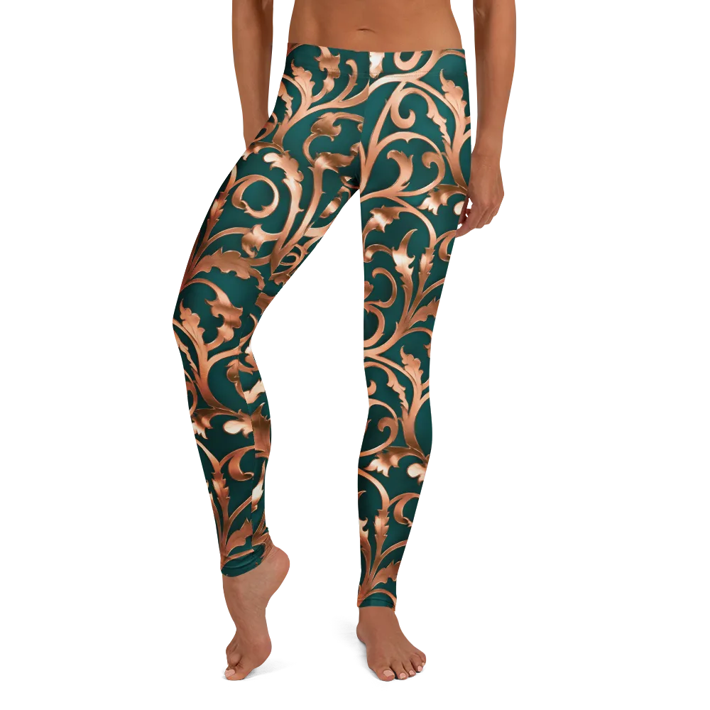Gilded Verdure on Leggings — Front