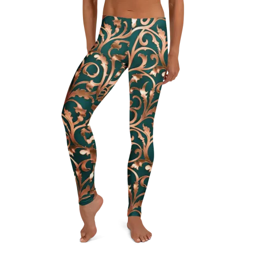 Gilded Verdure on a Leggings