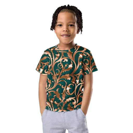 Gilded Verdure on a Kids Crew Neck T-Shirt