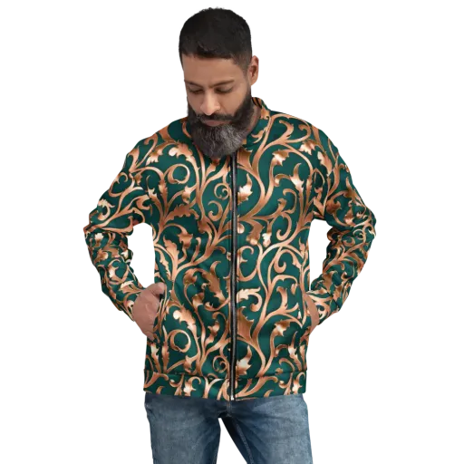 Gilded Verdure on a Bomber Jacket
