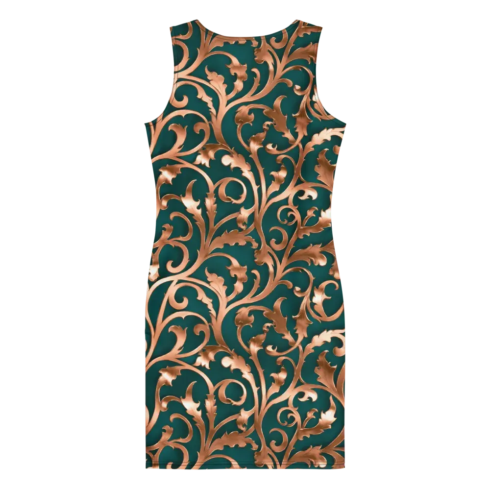 Gilded Verdure on Bodycon Dress — Back