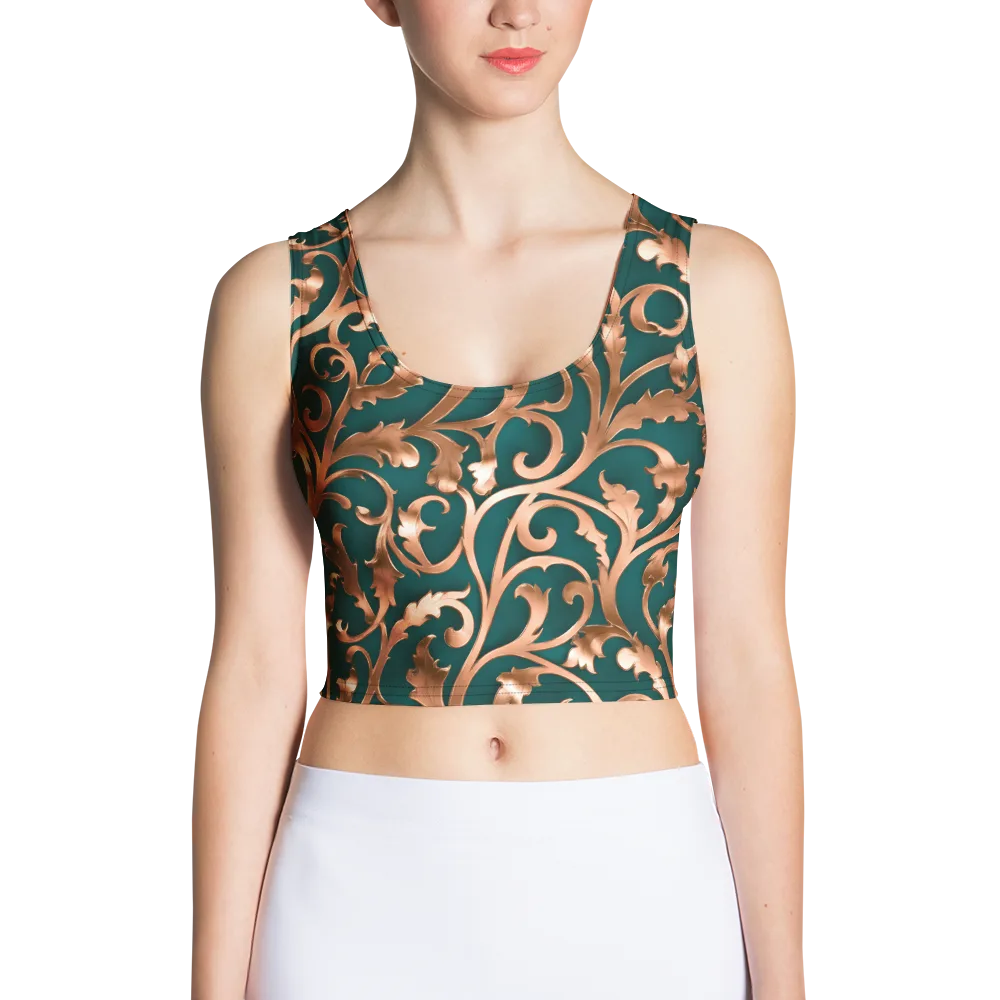 Gilded Verdure on Crop Top — Front