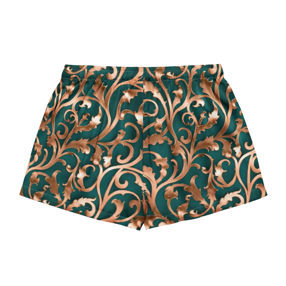 Gilded Verdure on Women's Pajama Shorts — Back