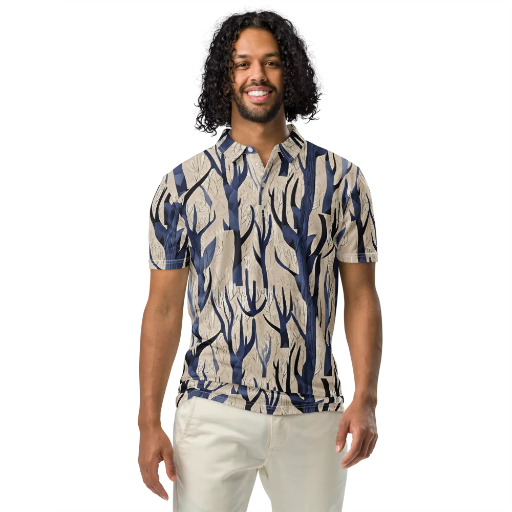 Midnight Thicket on Men's Slim Fit Polo Shirt — Front