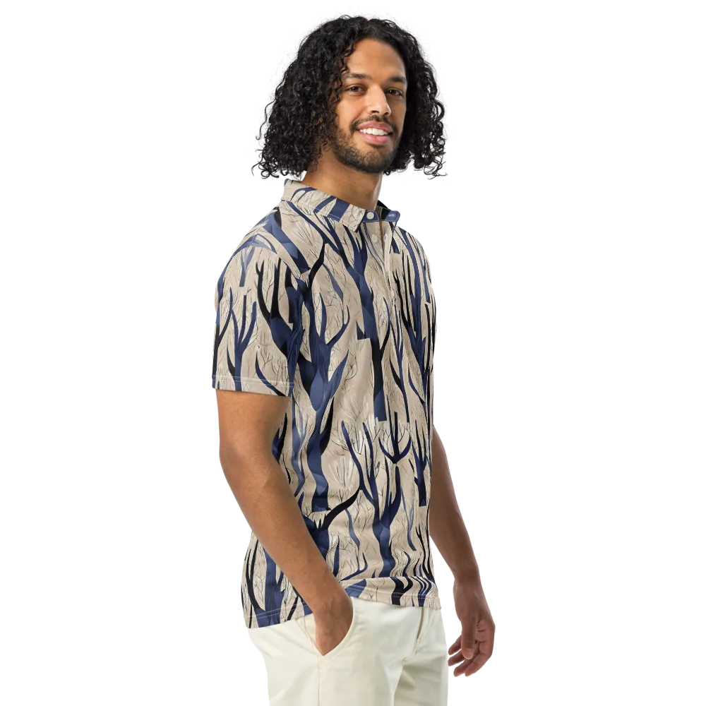 Midnight Thicket on Men's Slim Fit Polo Shirt — Right Front