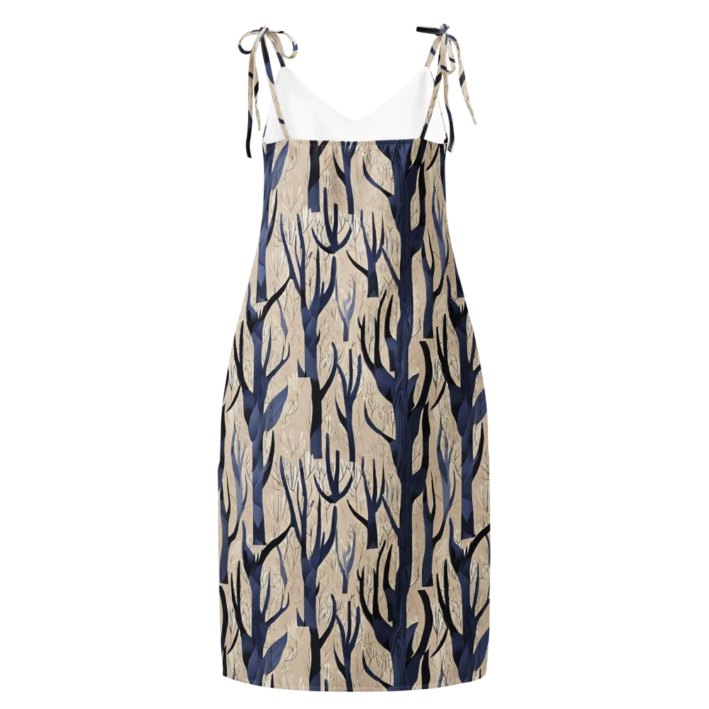 Midnight Thicket on Slip Dress — Back