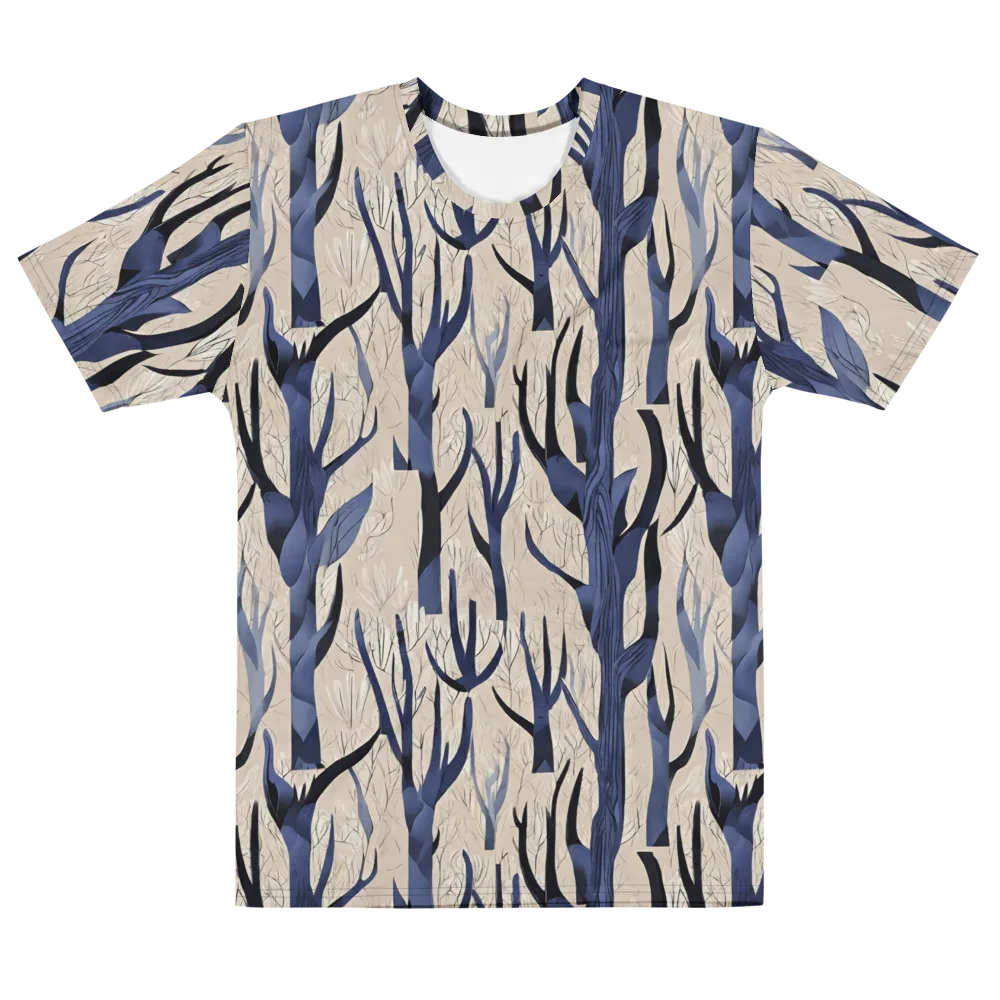 Midnight Thicket on Men's Cotton Crew Neck T-Shirt — Front