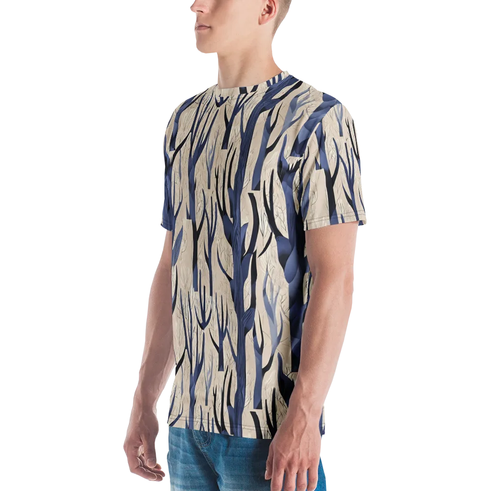 Midnight Thicket on Men's Crew Neck T-Shirt — Left