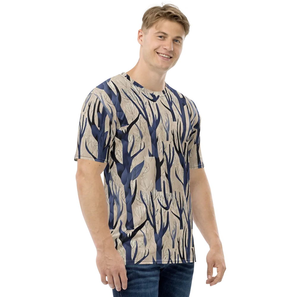 Midnight Thicket on Men's Crew Neck T-Shirt — Right