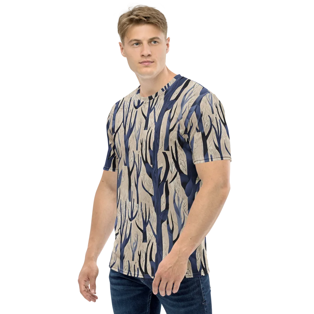 Midnight Thicket on Men's Crew Neck T-Shirt — Left