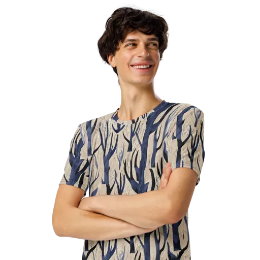 Midnight Thicket on a Men's Crew Neck T-Shirt