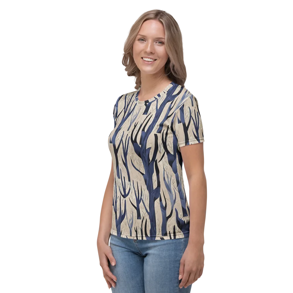 Midnight Thicket on Women's Crew Neck T-Shirt — Left