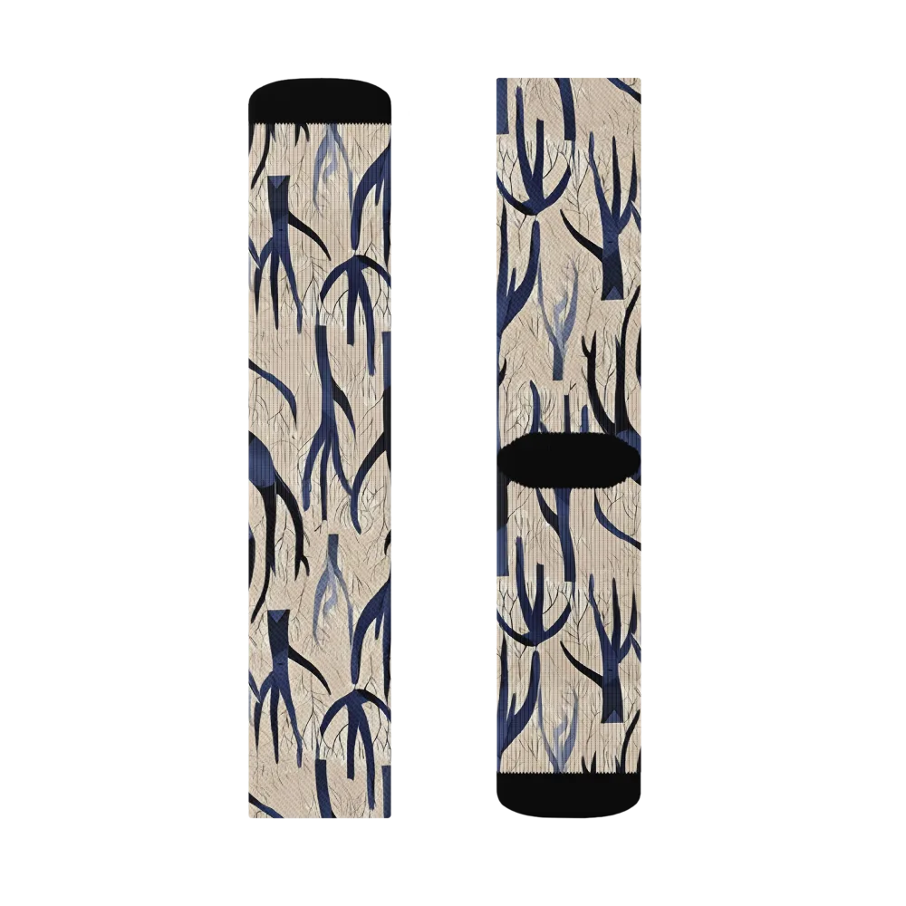 Midnight Thicket on Socks — Right Sock