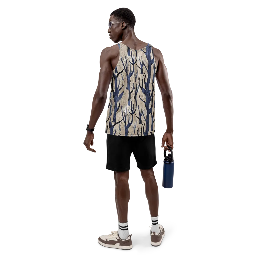 Midnight Thicket on Men's Tank Top — Back