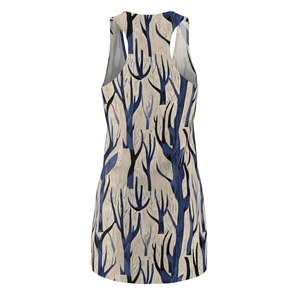 Midnight Thicket on Racerback Dress — Back
