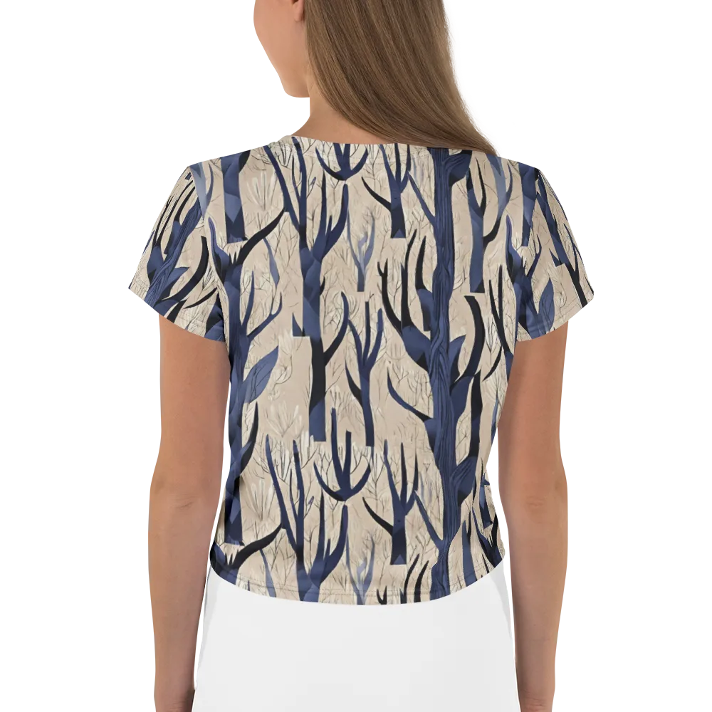 Midnight Thicket on Crop Tee — Back