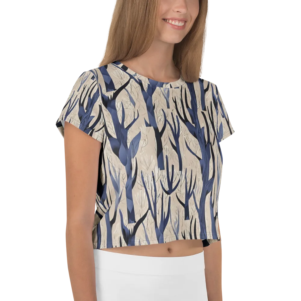 Midnight Thicket on Crop Tee — Right