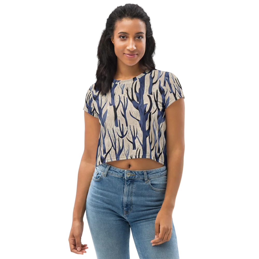 Midnight Thicket on Crop Tee — Front