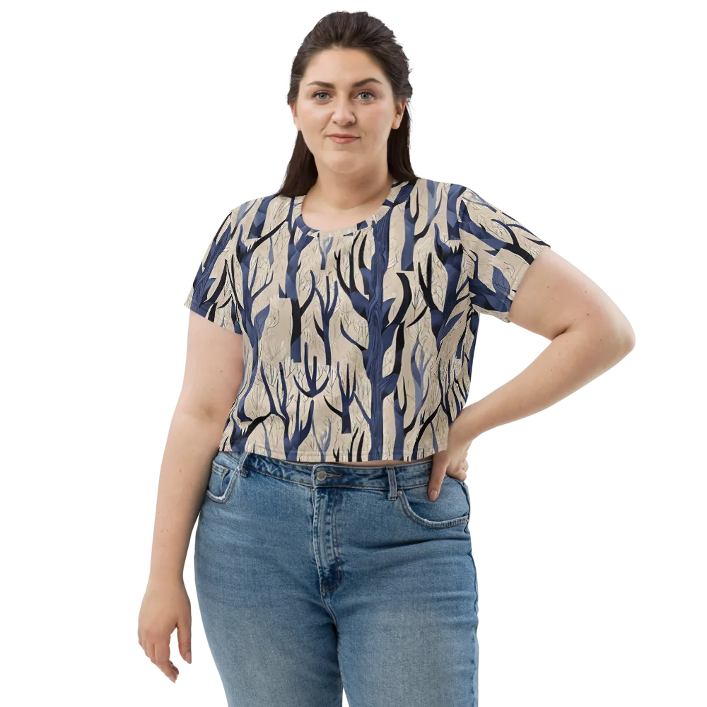 Midnight Thicket on Crop Tee — Front