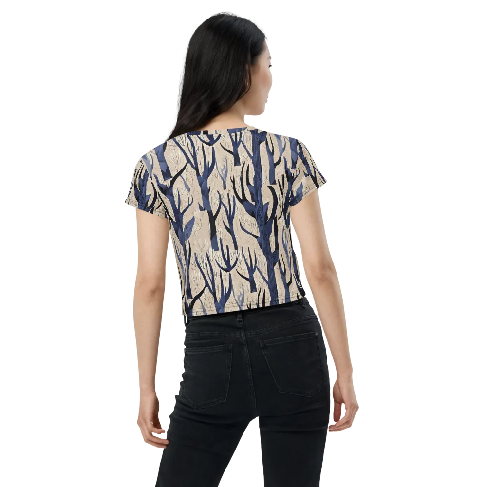 Midnight Thicket on Crop Tee — Back