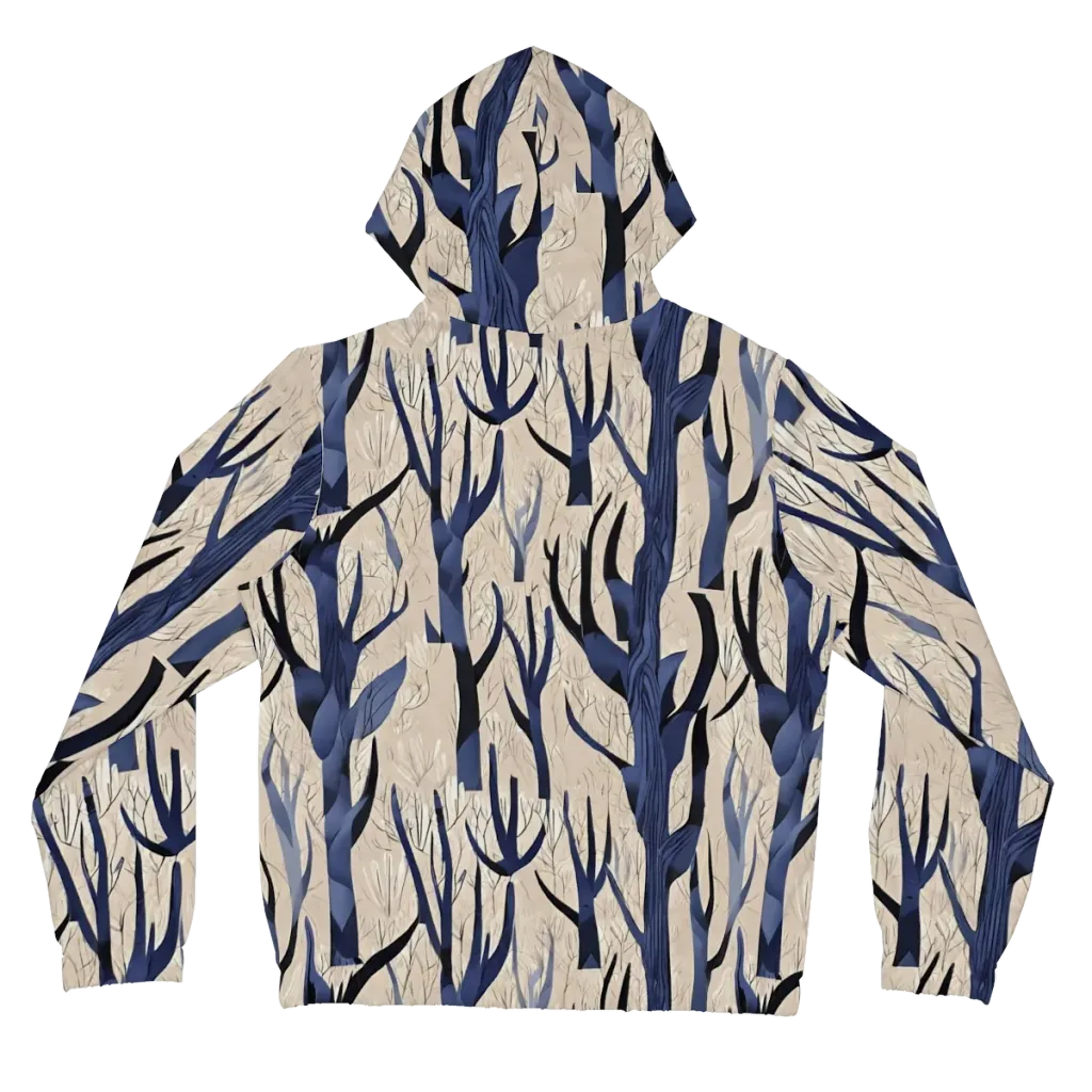 Midnight Thicket on Women's Full-Zip Hoodie — Back