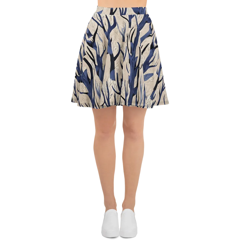 Midnight Thicket on Skater Skirt — Front