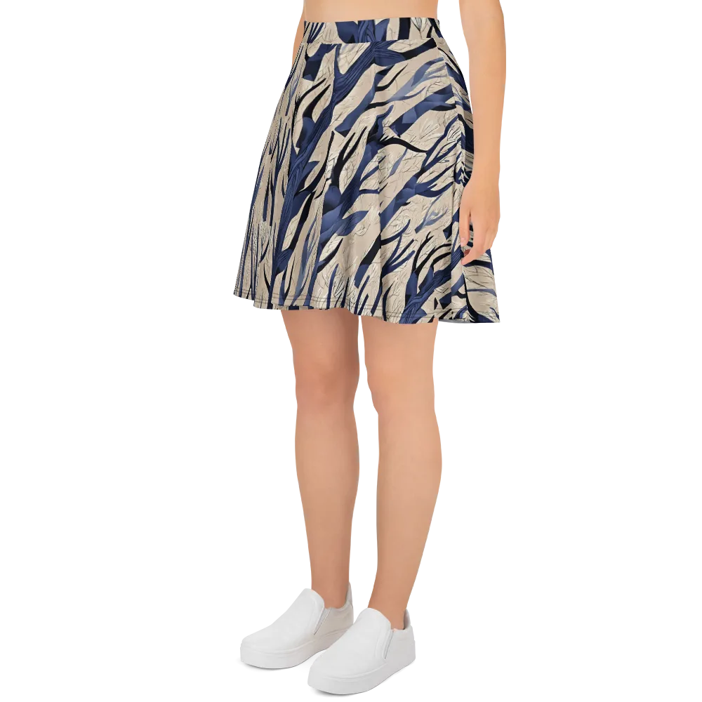 Midnight Thicket on Skater Skirt — Left