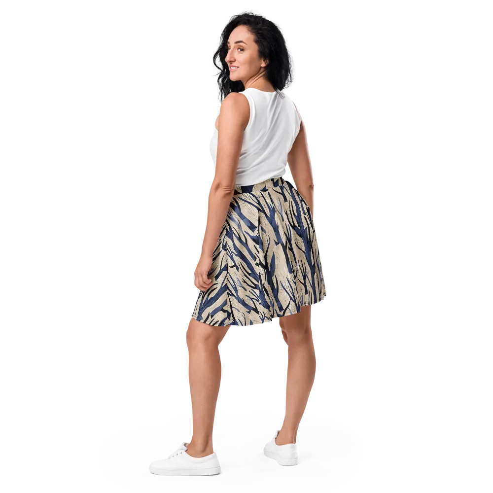Midnight Thicket on Skater Skirt — Back