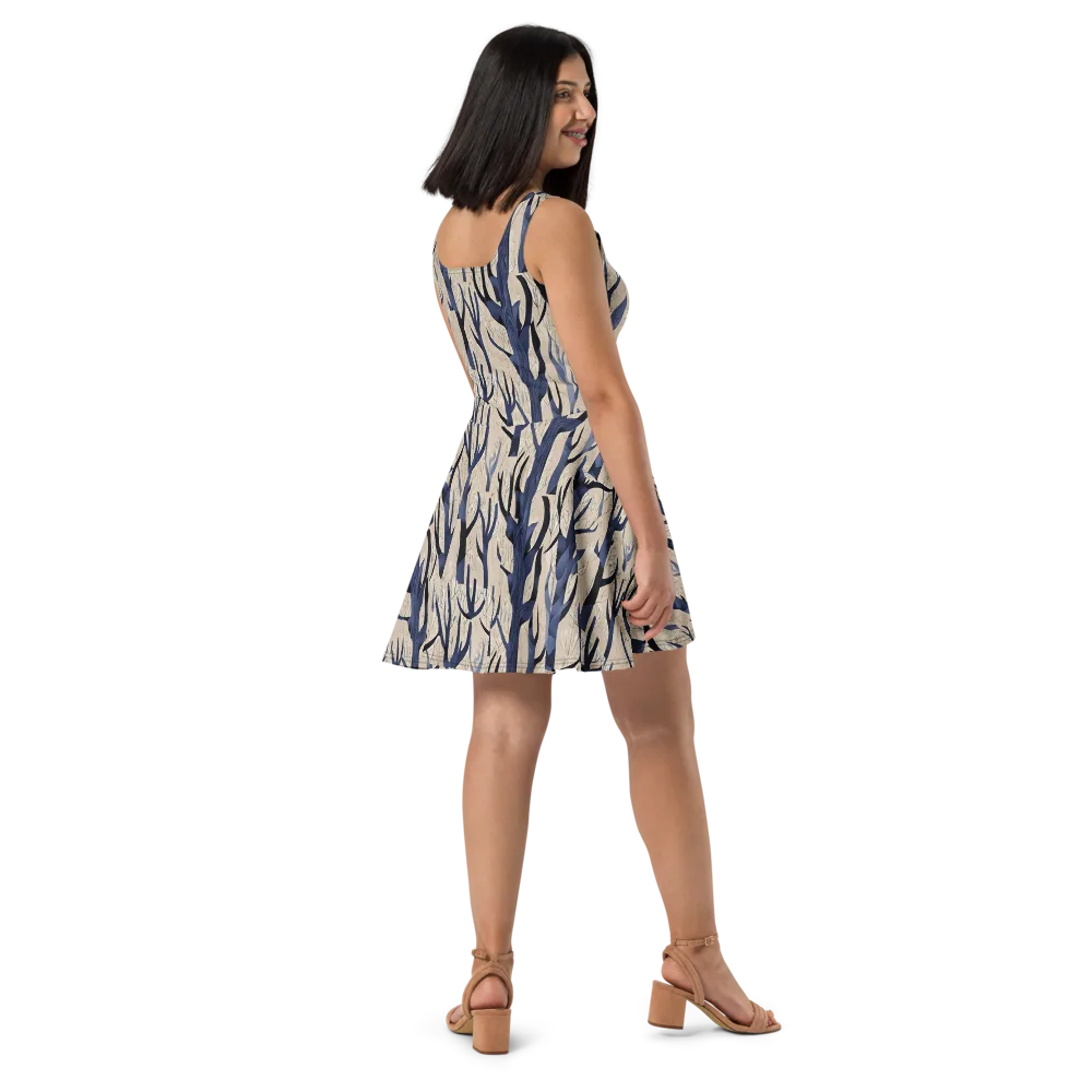 Midnight Thicket on Skater Dress — Right