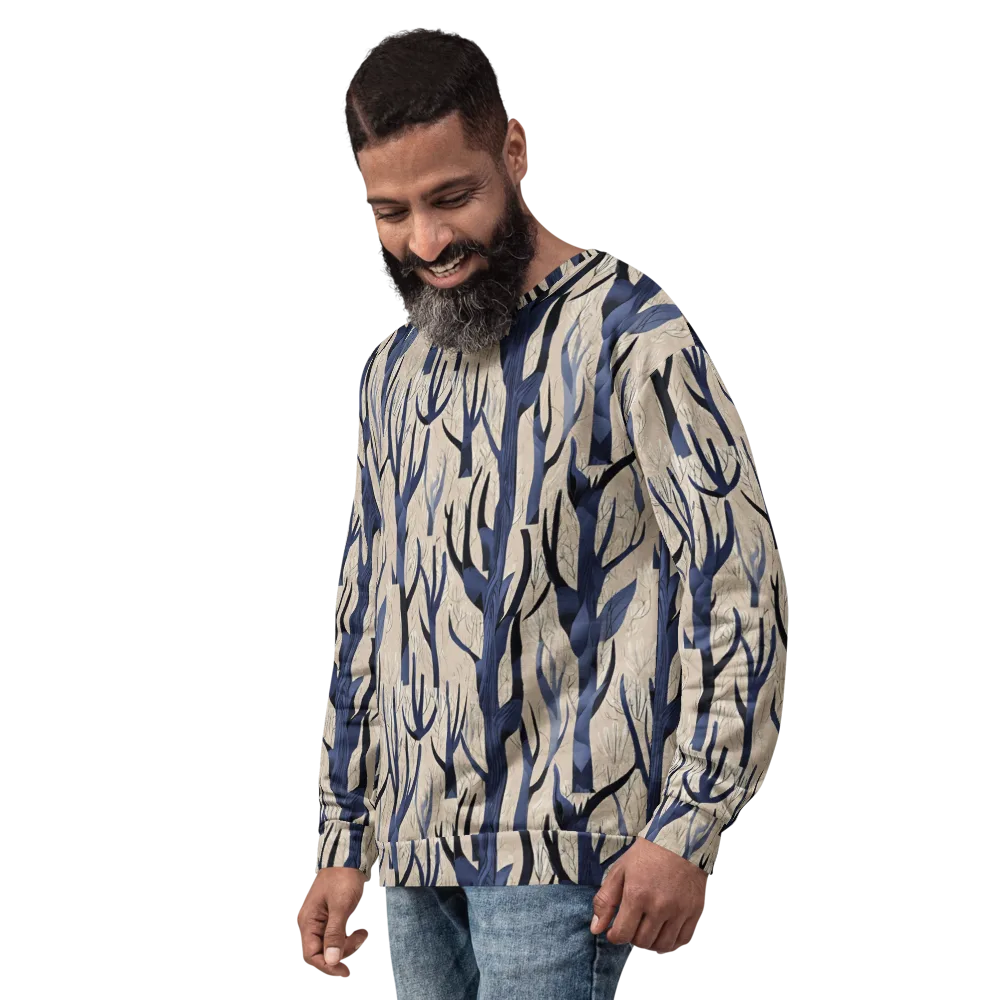 Midnight Thicket on Sweatshirt — Left Front