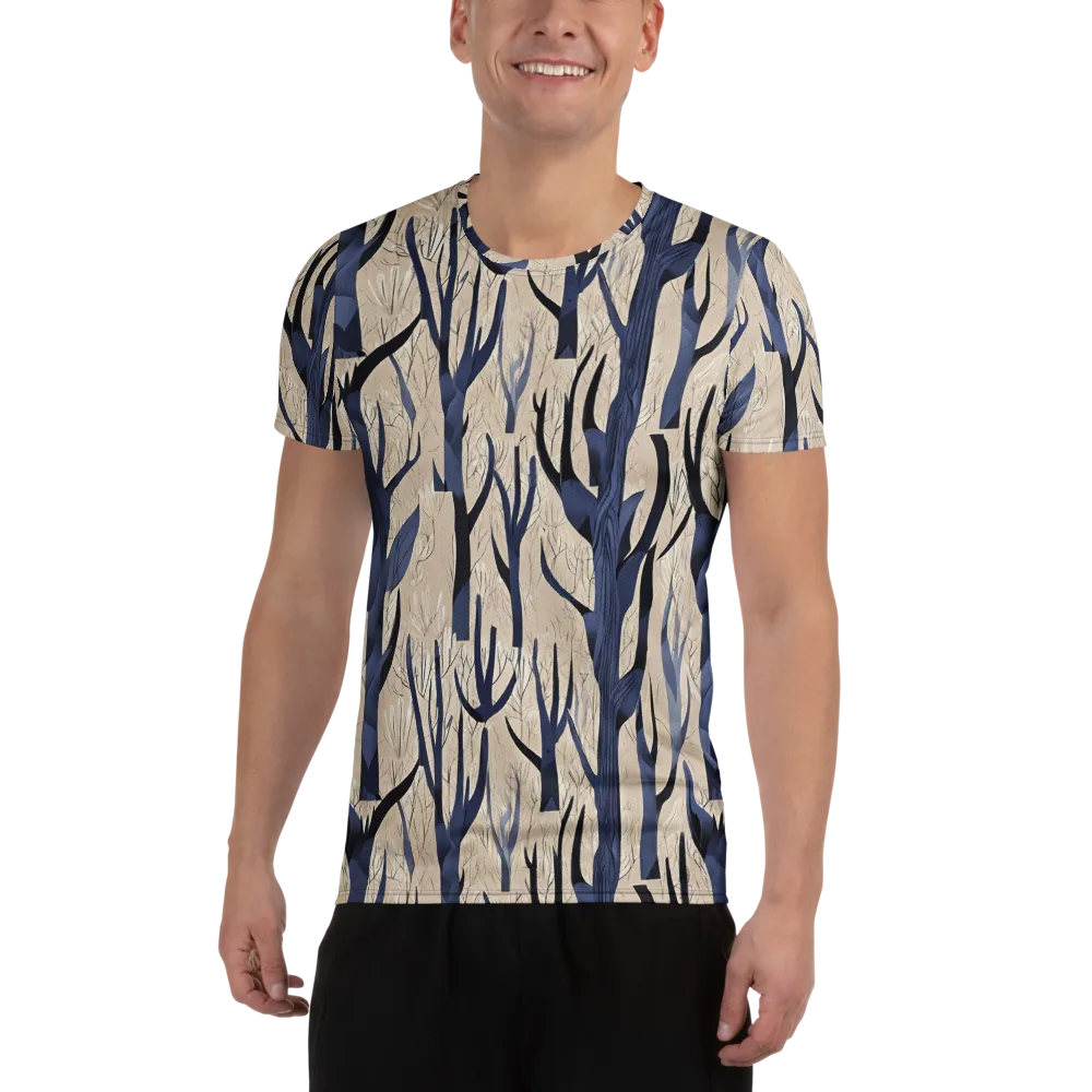 Midnight Thicket on Men's Athletic T-Shirt — Front