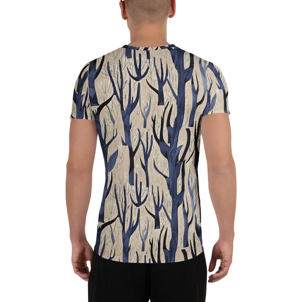 Midnight Thicket on Men's Athletic T-Shirt — Back