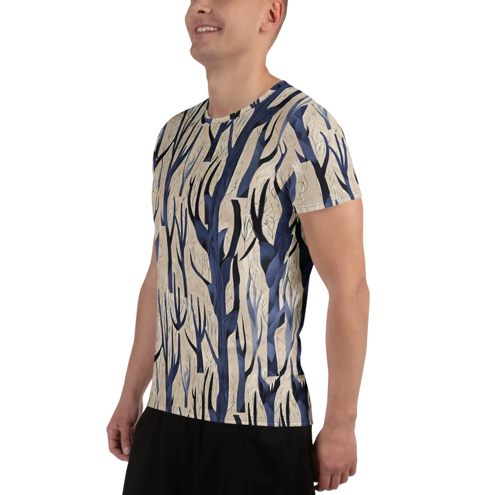 Midnight Thicket on Men's Athletic T-Shirt — Left