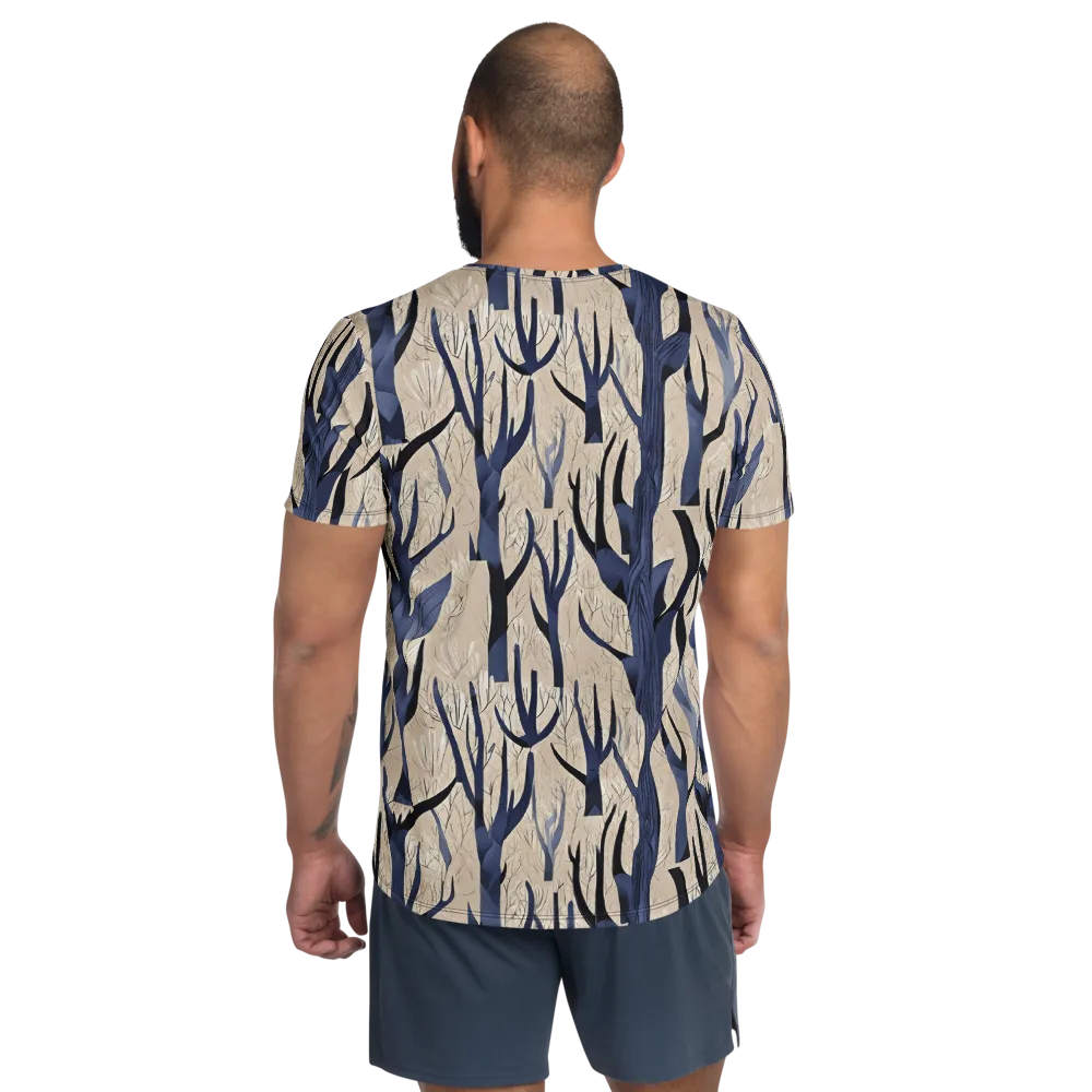 Midnight Thicket on Men's Athletic T-Shirt — Back