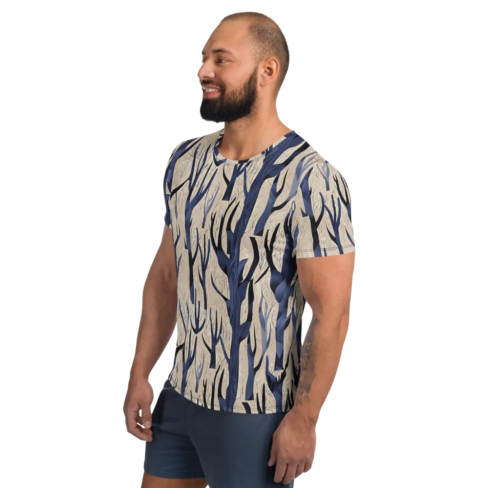 Midnight Thicket on Men's Athletic T-Shirt — Left