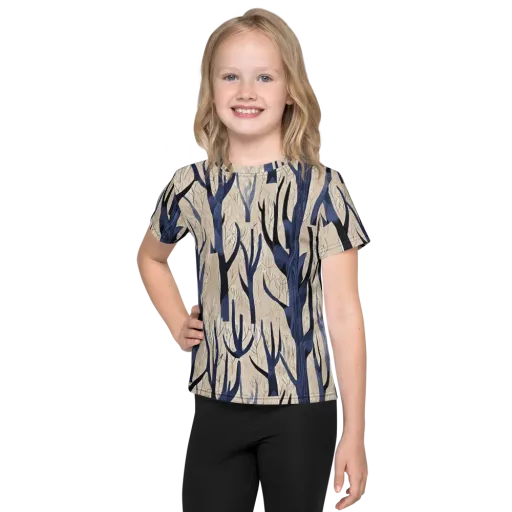 Midnight Thicket on a Kids Crew Neck T-Shirt