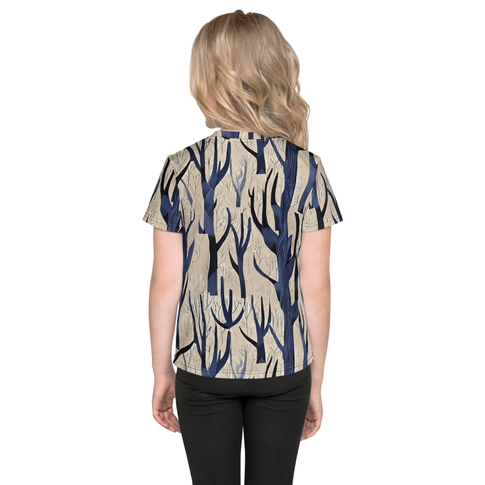 Midnight Thicket on Kids Crew Neck T-Shirt — Back