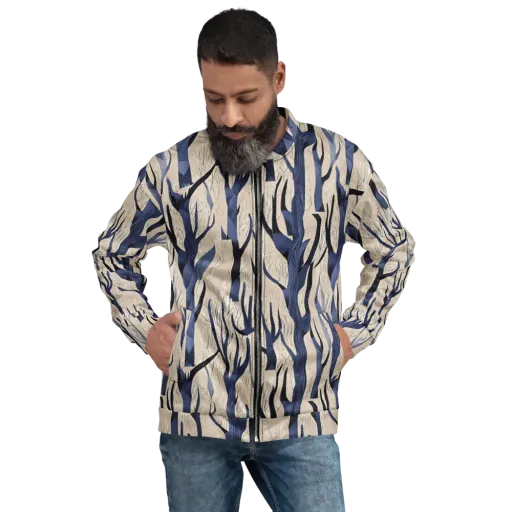 Midnight Thicket on a Bomber Jacket