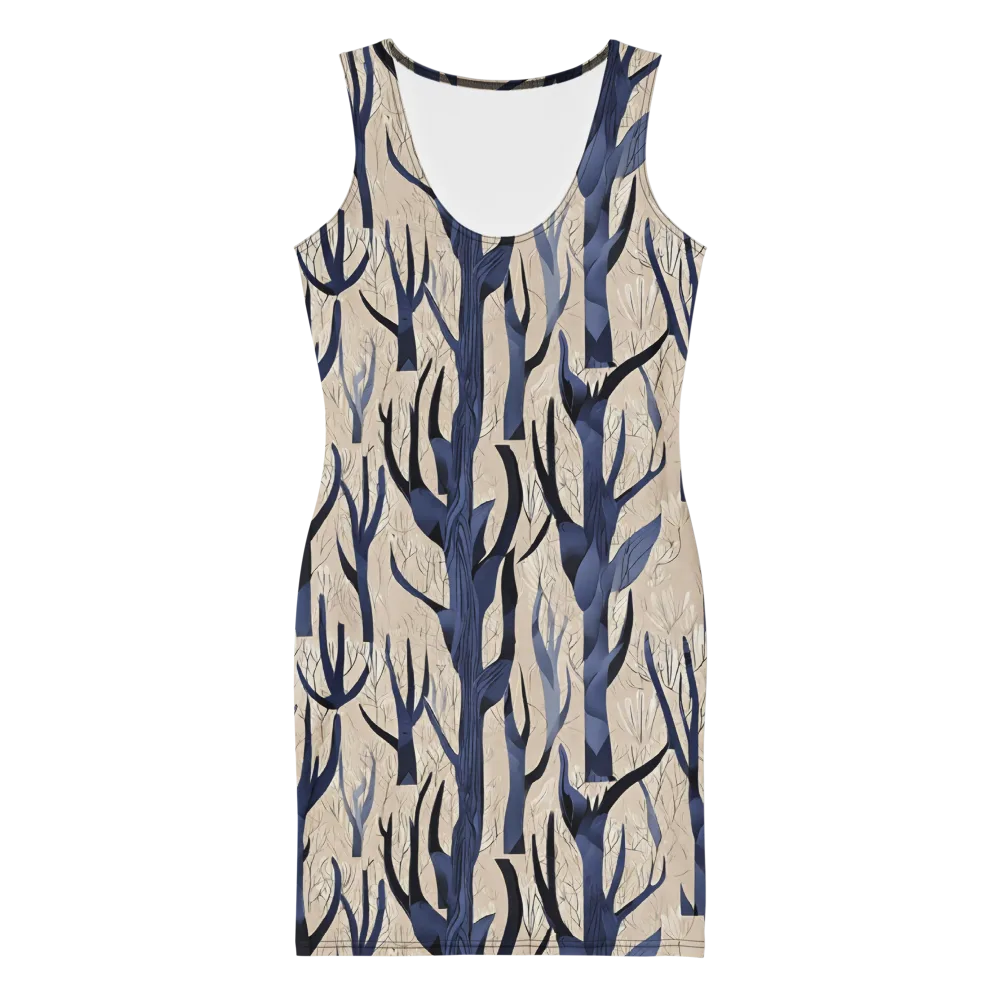 Midnight Thicket on Bodycon Dress — Front