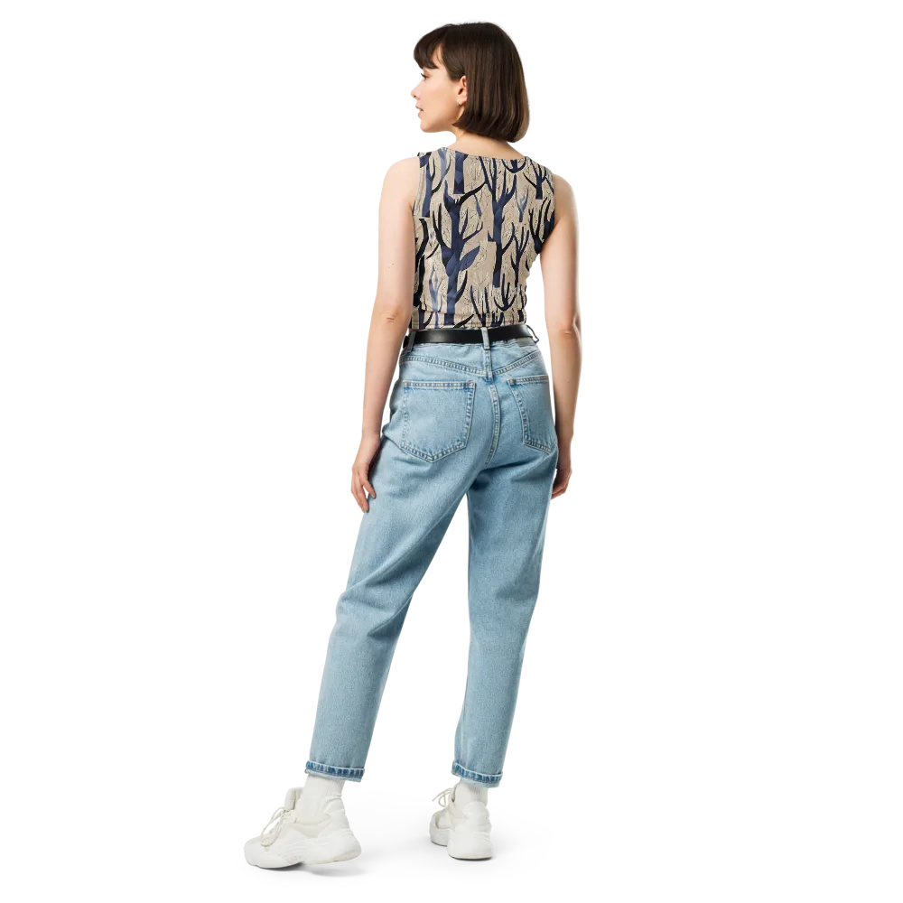 Midnight Thicket on Crop Top — Back