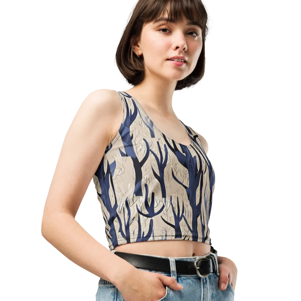 Midnight Thicket on Crop Top — Right Front