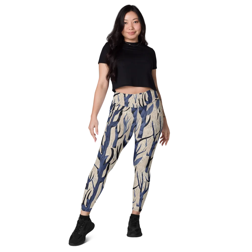 Midnight Thicket on Leggings with Pockets — Front