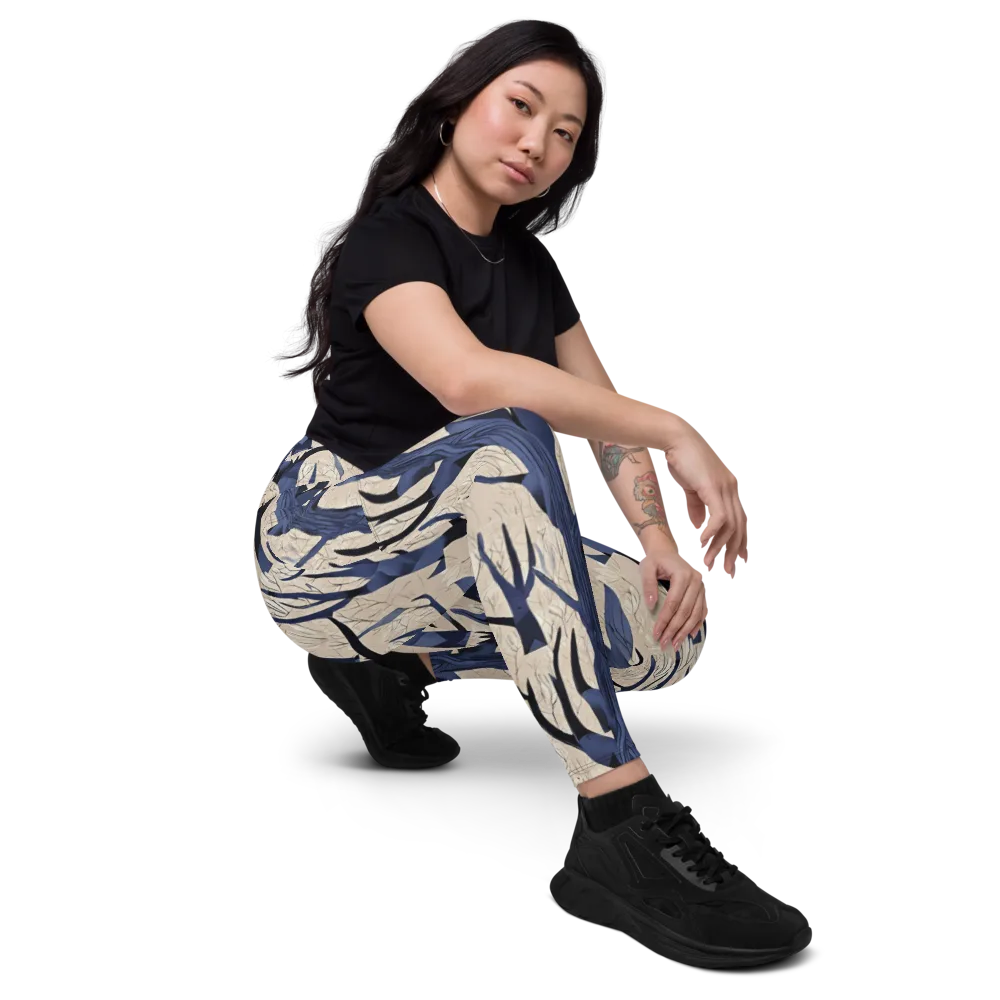 Midnight Thicket on Leggings with Pockets — Right Front