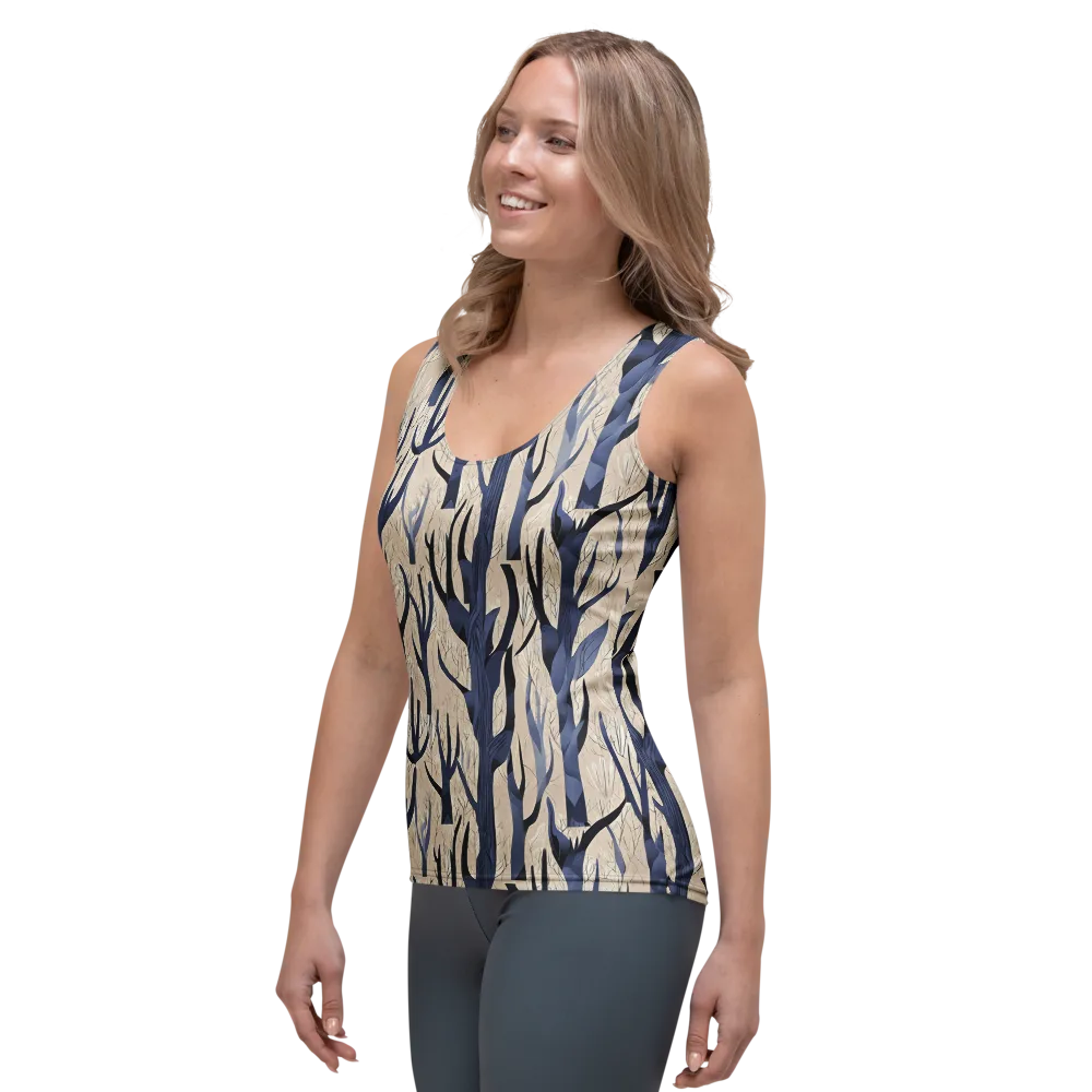 Midnight Thicket on Women's Tank Top — Left Front